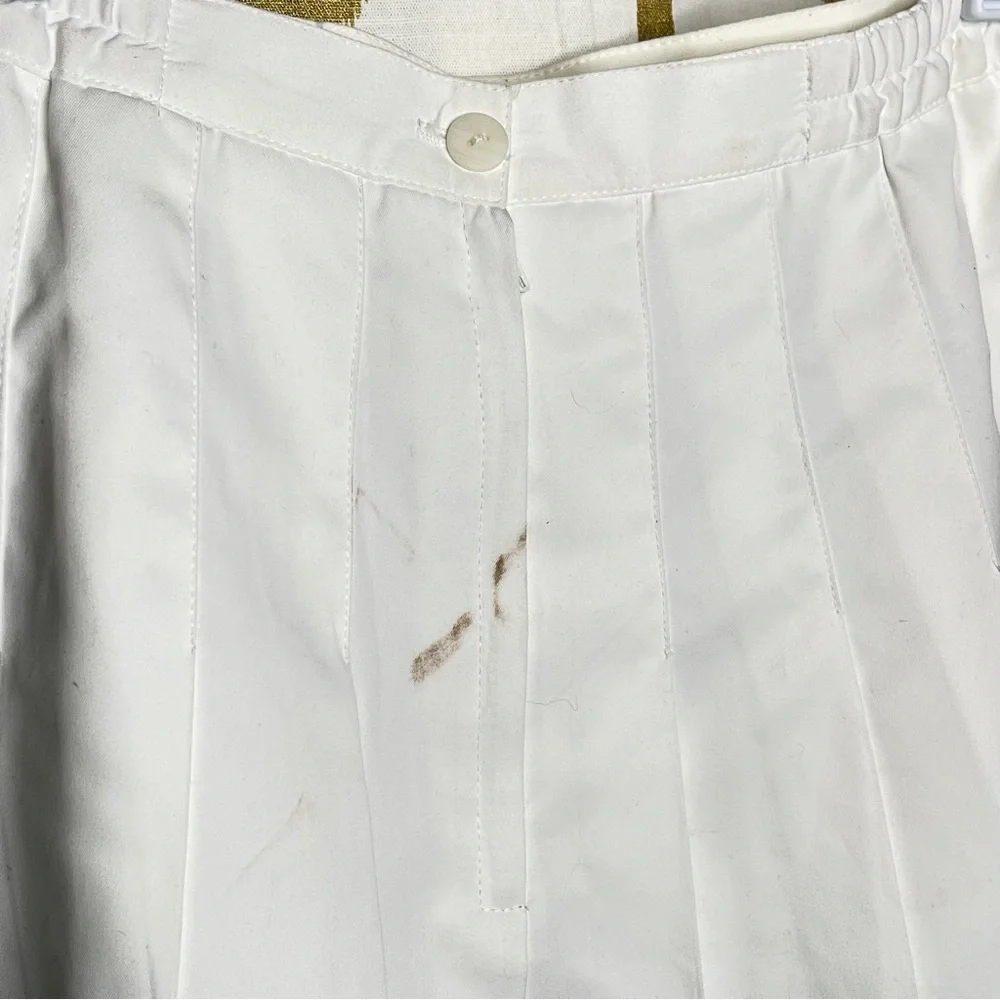 Womens vintage white pleated Tail brand tennis skirt size‎ 8
